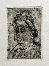 Charger l&#39;image dans la galerie, Autoportrait (Portrait à la pipe).  c.1913.
