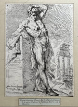 Charger l&#39;image dans la galerie, Nu masculin debout. Figure académique d&#39;homme.  1742.
