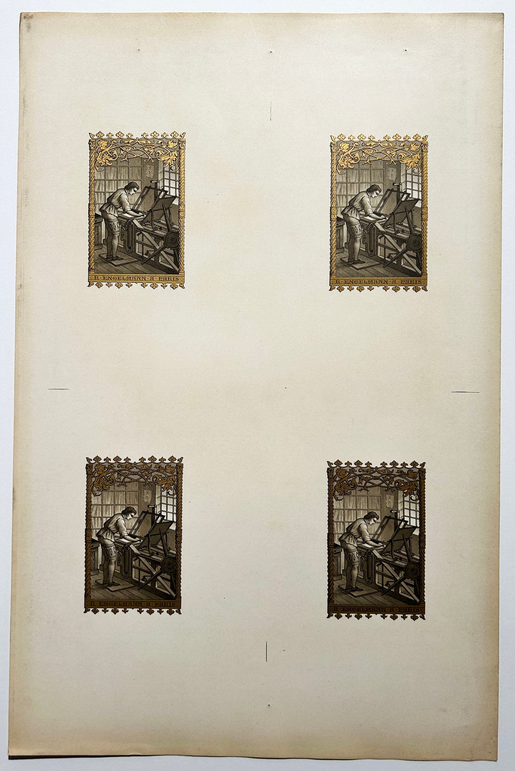 [Atelier de R. Engelmann, à Paris].  Fin XIXème.