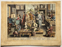 Charger l&#39;image dans la galerie, Color olivi (L&#39;invention de la peinture à l&#39;huile ou Atelier de peintres).  c.1591.
