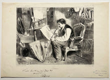 Charger l&#39;image dans la galerie, L&#39;Amateur (Autoportrait à la pipe).  c.1860.
