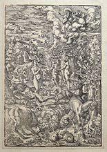 Charger l&#39;image dans la galerie, Jost AMMAN. L&#39;Histoire d&#39;Adam et Eve. 1580. Bois gravé. 
