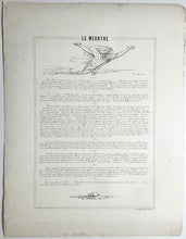 Charger l&#39;image dans la galerie, Le Meurtre. Huit dessins et un texte par Rambert.  1855.
