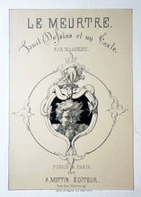 Charger l&#39;image dans la galerie, Charles RAMBERT Le Meurtre. Huit dessins et un texte par Rambert.  1855. Lithographies originales. Suite complète. 
