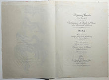 Charger l&#39;image dans la galerie, La course aux médailles. Menu. 1909.
