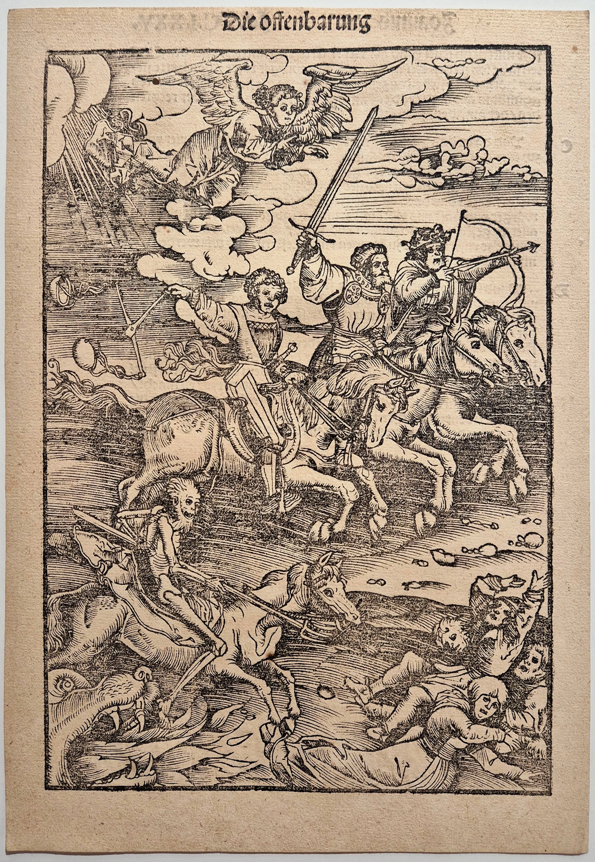 L'Apocalypse: Les quatres cavaliers.