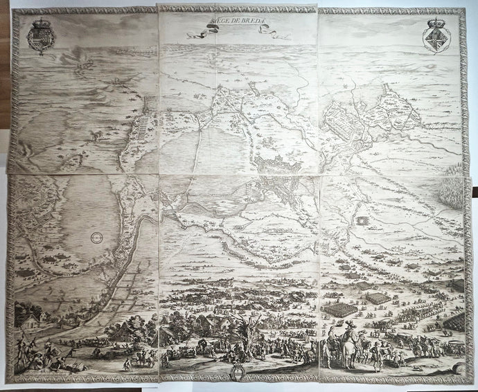 Jacques CALLOT Le Siège de Breda.  1628. Eau-forte originale. 