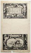 Charger l&#39;image dans la galerie, Georges REVERDY L&#39;Alphabet romain &amp; Narcisse.  1540-1550. Deux burins. 
