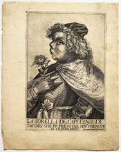 Charger l&#39;image dans la galerie, La sorella del capitano de tartari che fu preso dal ser’mo prencipe di Transilvania (La sœur du capitaine tartare qui fut emmené par le prince de Transylvanie). v. 1600-1610.
