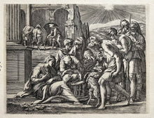 Charger l&#39;image dans la galerie, ODDI Mauro L&#39;Adoration des Bergers. 1664. Eau-forte d&#39;après Le Parmesan. 
