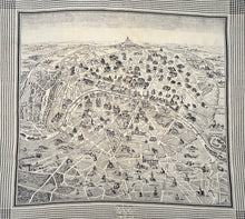 Charger l'image dans la galerie, Paris foulard, avec ses boulevards, ses rues, ses ponts, ses monuments et ses environs.  Seconde moitié du XIXème siècle.
