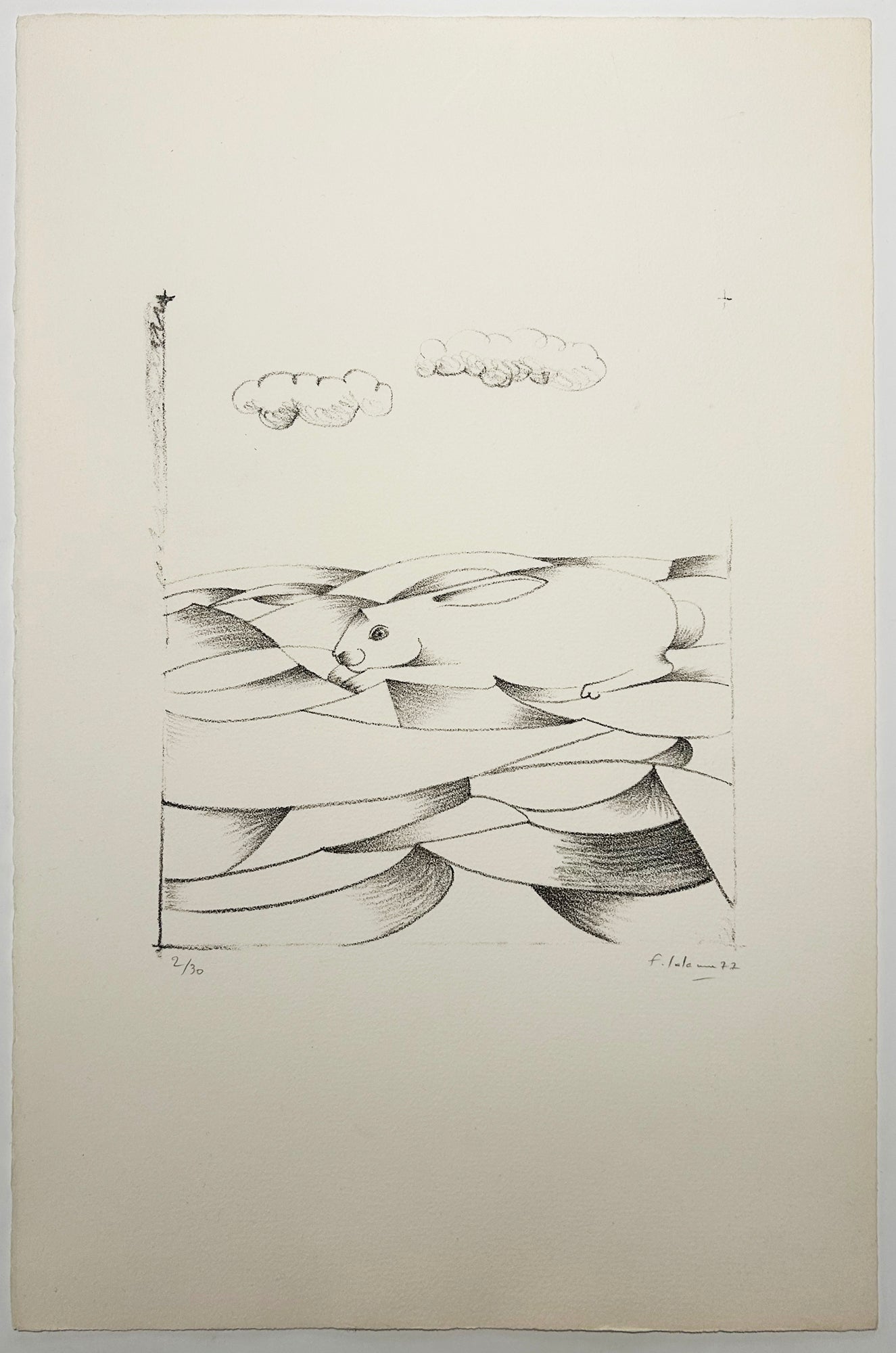Le Dilemme (Lièvre).  1977.