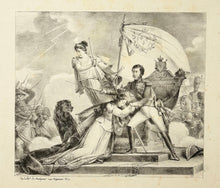 Charger l&#39;image dans la galerie, La Justice et la Valeur défendant le trône d&#39;Espagne.  c.1822-1823.
