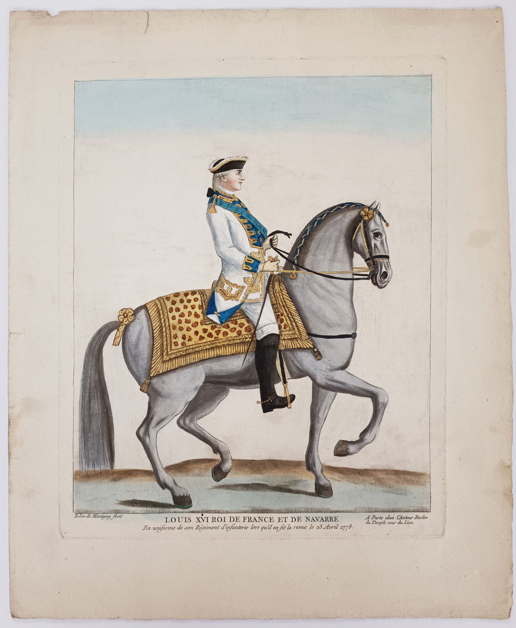 Louis XVI Roi de France et de Navarre.  c.1778.