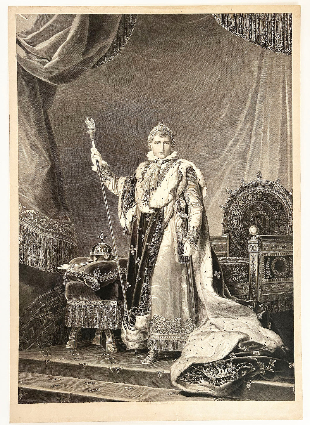 Portrait en pied de Napoléon le Grand.  c.1825.