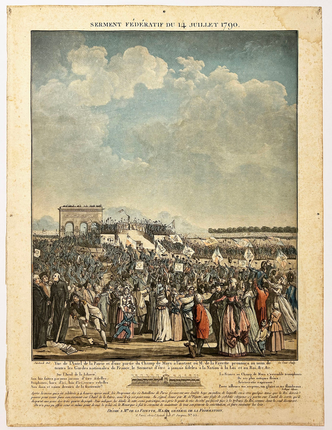 Serment fédératif du 14 juillet 1790.