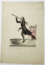 Charger l&#39;image dans la galerie, L&#39;Astronome B[ailly]... En observant Les astres Se Laisse tomber Dans un puits, il Est tombé De Carybde en Scyllá.  1789-1792.
