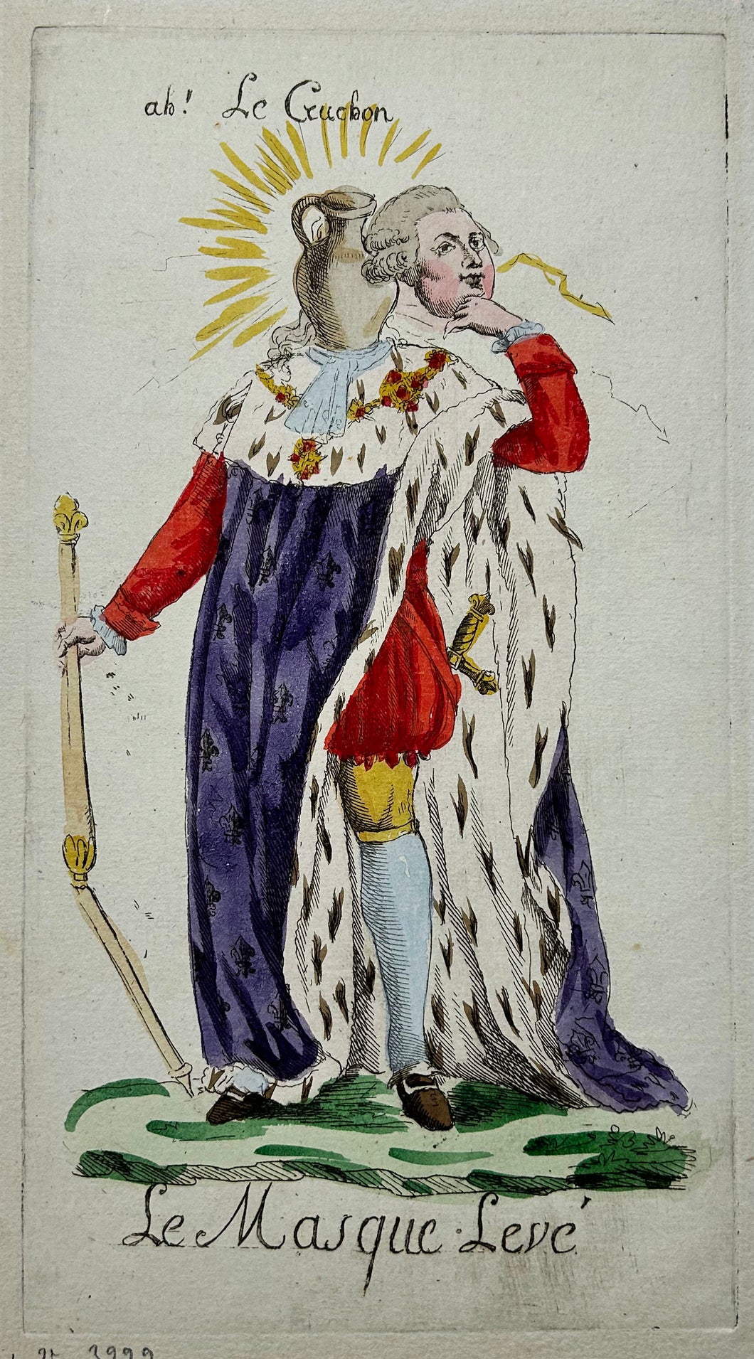 Le masque levé. Ah ! le Cruchon. c.1791.