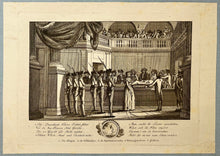 Charger l&#39;image dans la galerie, [Procès de Marie-Antoinette devant le Tribunal révolutionnaire, le 14 octobre 1793]. &quot;Seht ! Deutschland Kaisers Tochter stehet Vor der Neu-Francen Blut Gericht […]&quot;.  Entre 1776 et 1799.
