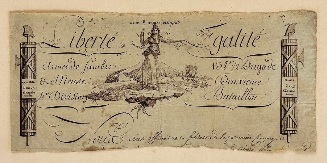 [Projet pour un en-tête de lettre]. A partir du 29 juin 1794.