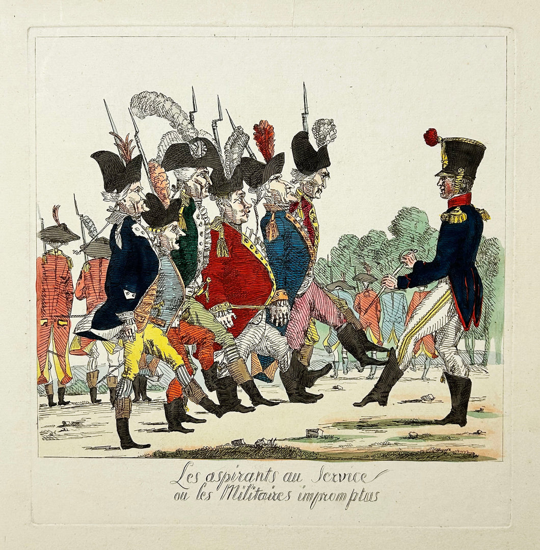 Les aspirants au Service ou les Militaires impromptus.  Après 1807.