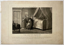 Charger l'image dans la galerie, S.A.R. La Duchesse d'Angoulême recevant les derniers soupirs de l'Abbé Edgeworth (dernier confesseur de Louis XVI, mort en 1807).  1817.
