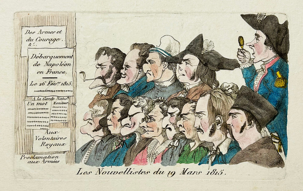 Les Nouvellistes du 19 Mars 1815.