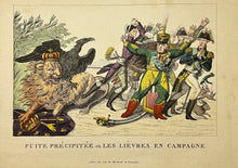 Charger l&#39;image dans la galerie, Fuite précipitée ou Les lièvres en campagne. 1815.
