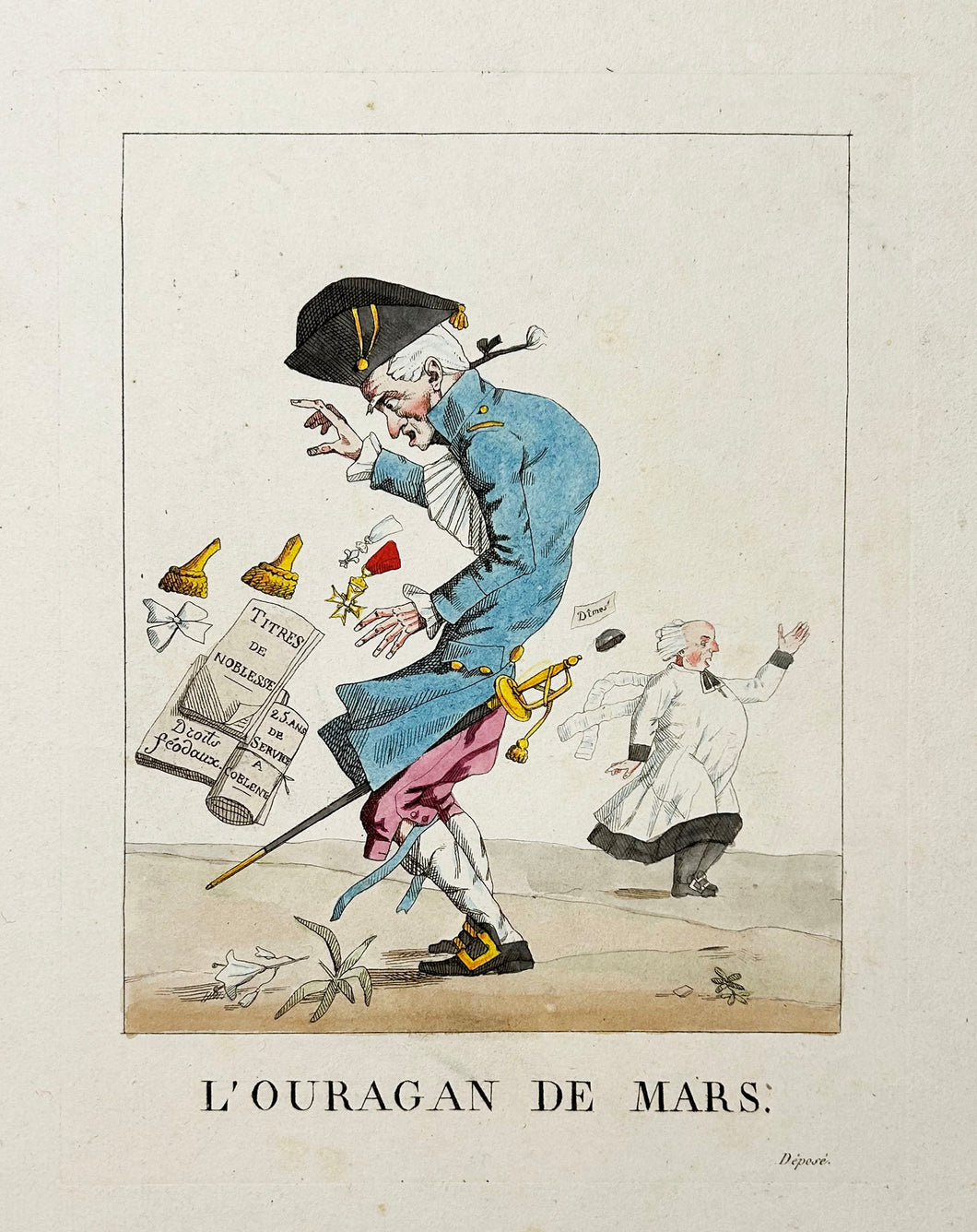 L'Ouragan de Mars.  1815.