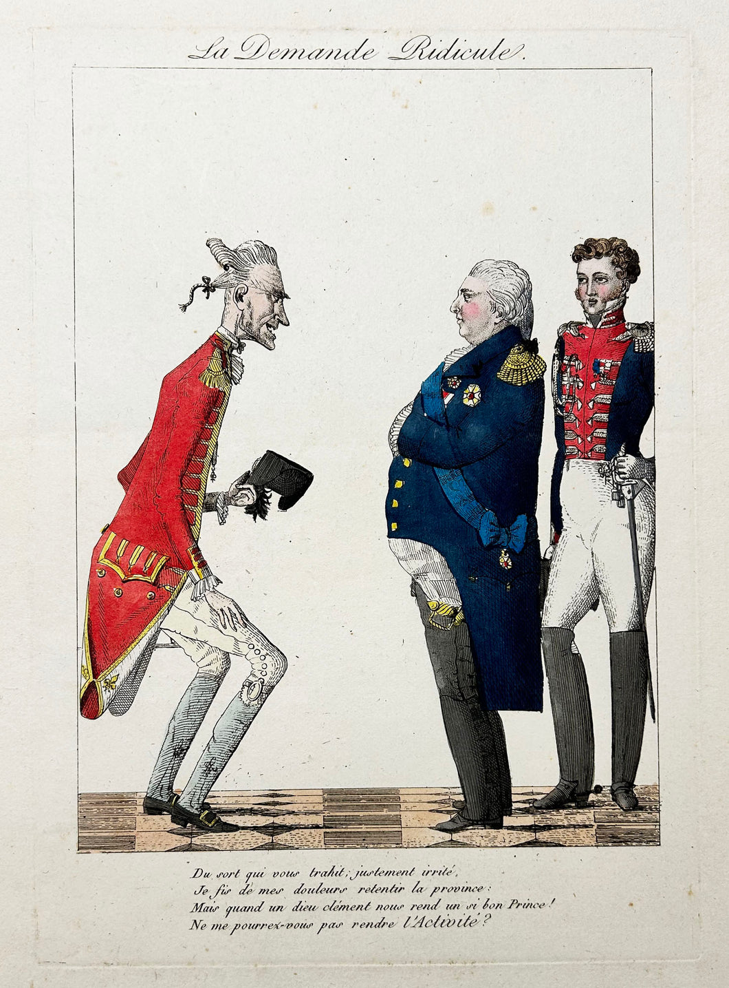 La Demande ridicule.  1815.