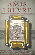 Charger l'image dans la galerie, Affiche publicitaire "Les Amis du Louvre pour la défense du patrimoine artistique français".  1956.
