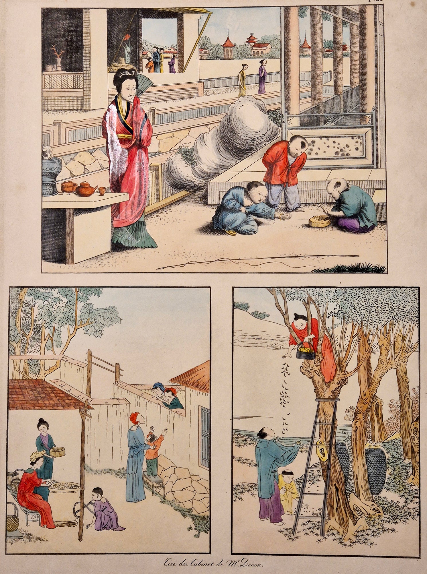 Chine: occupations champêtres. 1829.