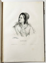 Charger l&#39;image dans la galerie, Alphabet des dames ou Recueil de vingt-cinq portraits de fantaisie lithographiés par Henri Grévedon.
