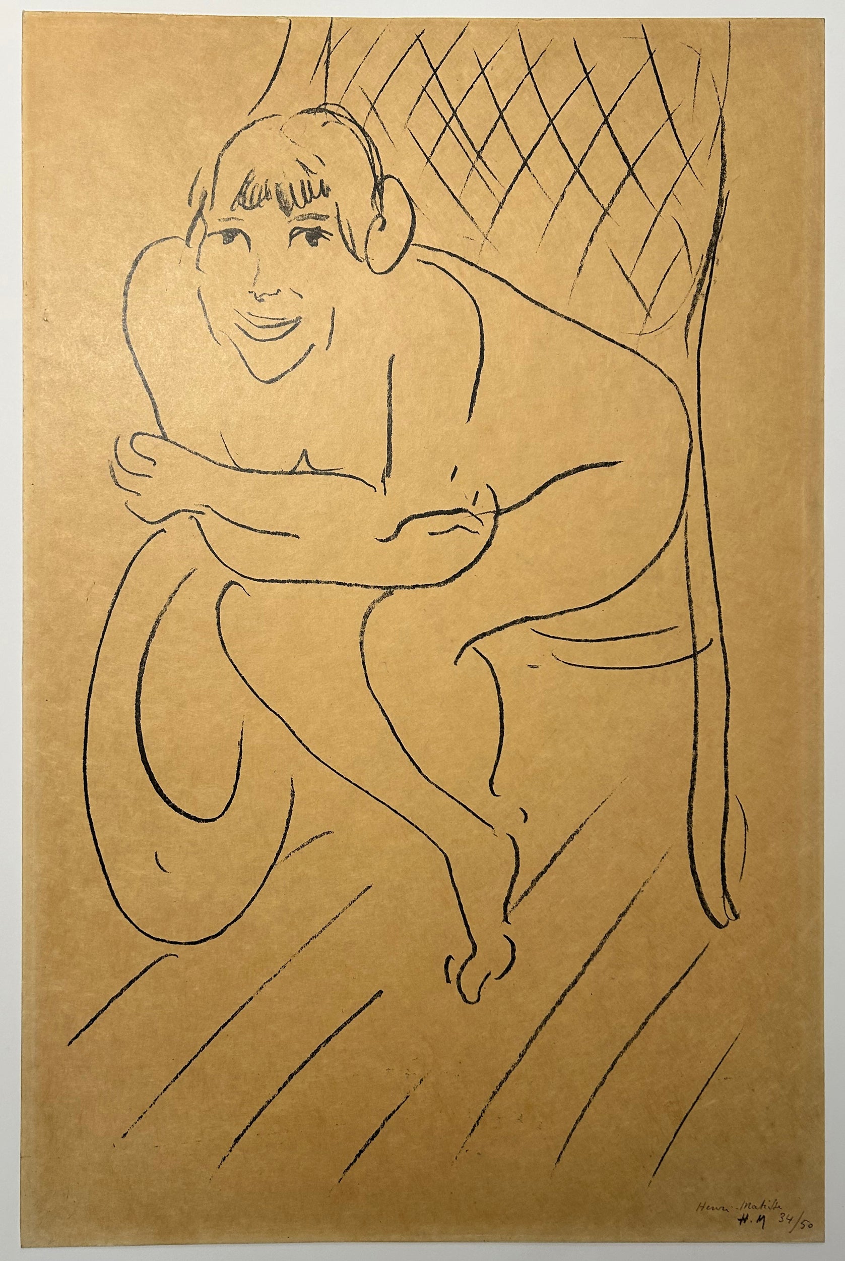 Nu au Rocking-chair.  1913.