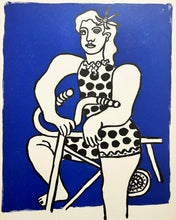 Charger l&#39;image dans la galerie, Bicyclette sur fond bleu (Le Cirque). 1950.
