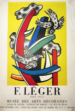 Charger l'image dans la galerie, Affiche d'exposition "F. Léger 1881-1955" au musée des arts décoratifs à Paris. 1956.
