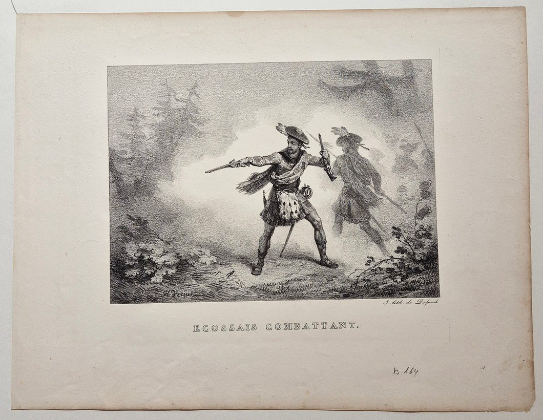 Ecossais combattant.  1823.