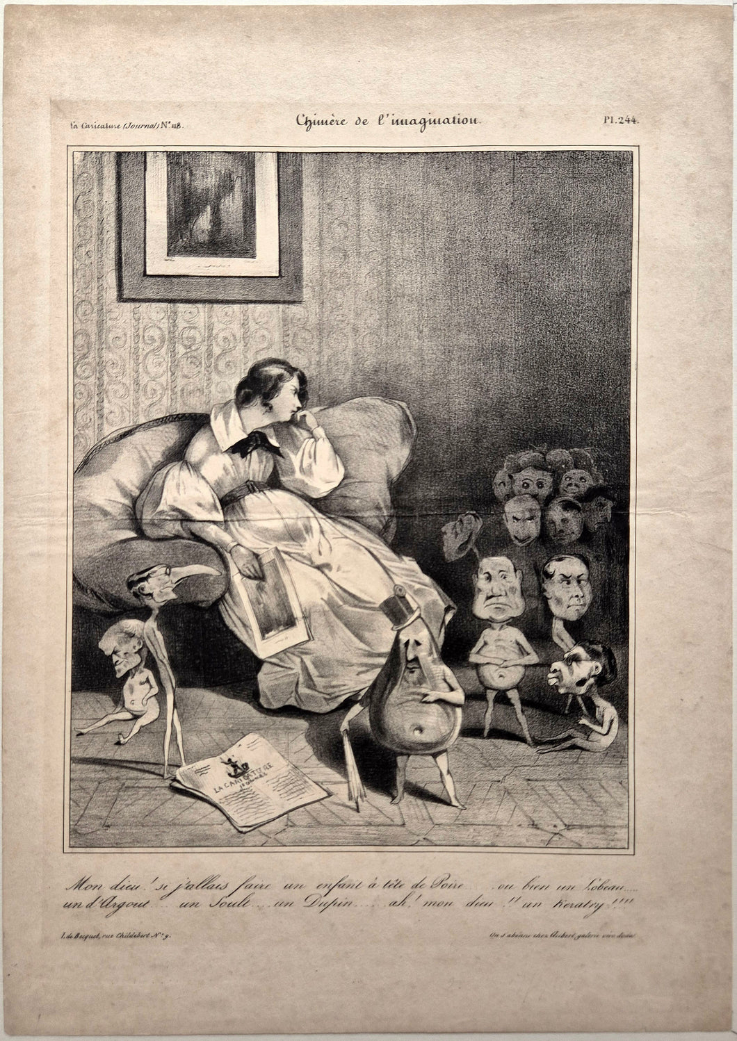 Chimère de l'imagination. 1833.