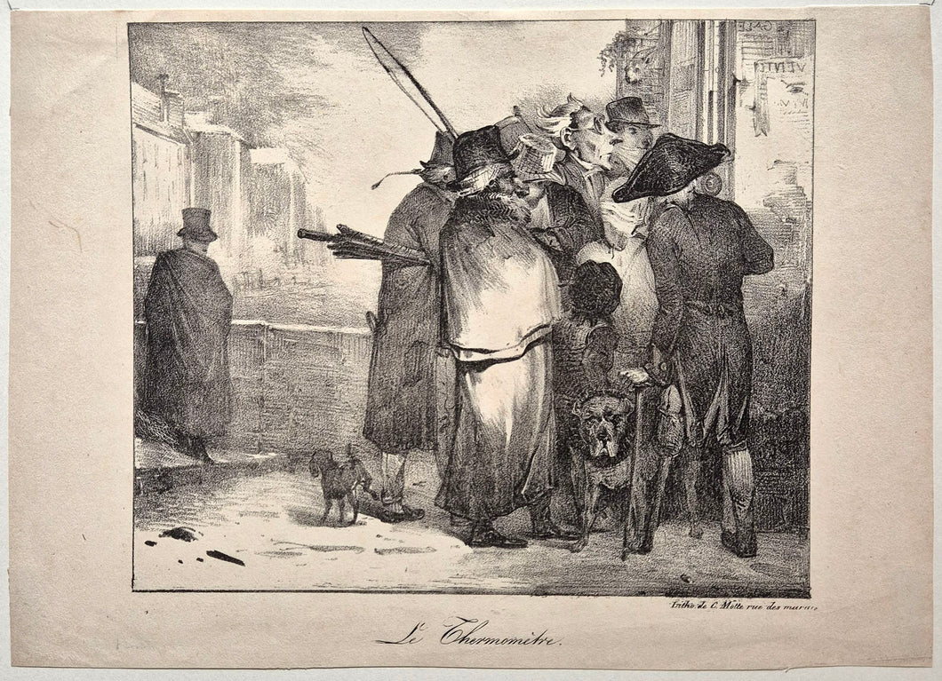 Le thermomètre. 1823.