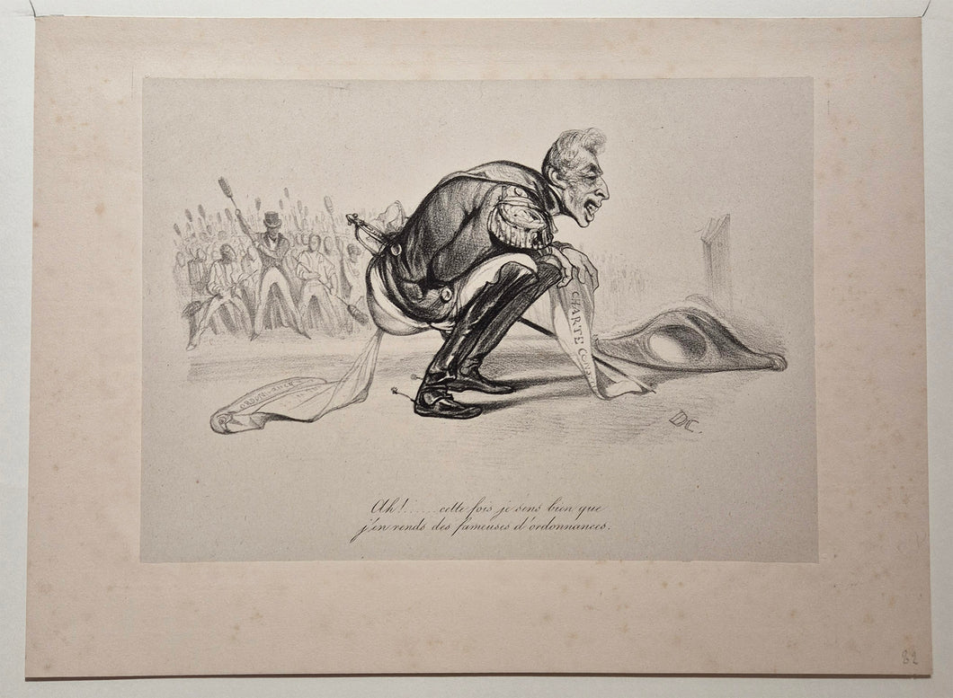 Ah !... Cette fois je sens bien que j'en vends des fameuses d'ordonnances. 1830.