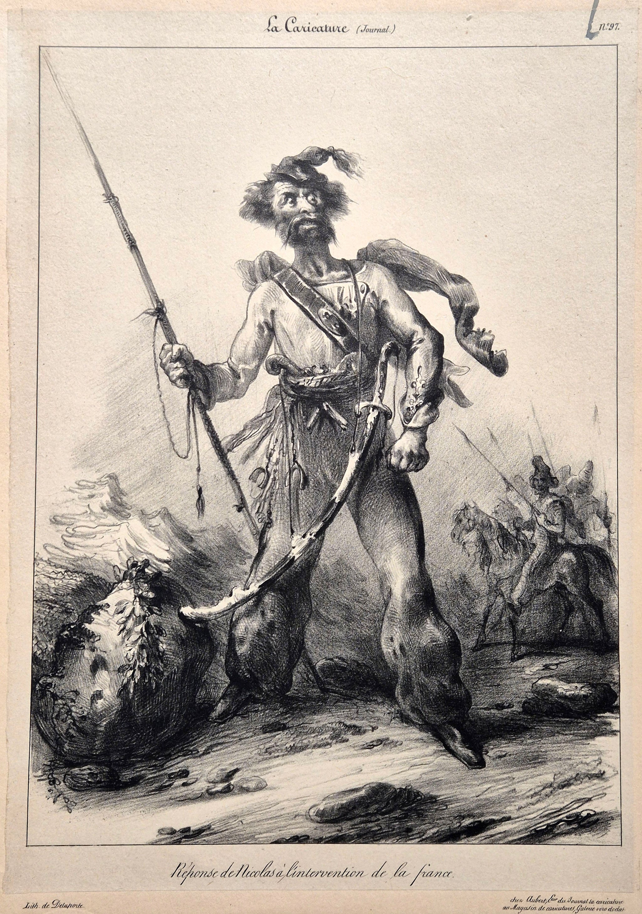 Réponse de Nicolas à l'intervention de la France.  1831.