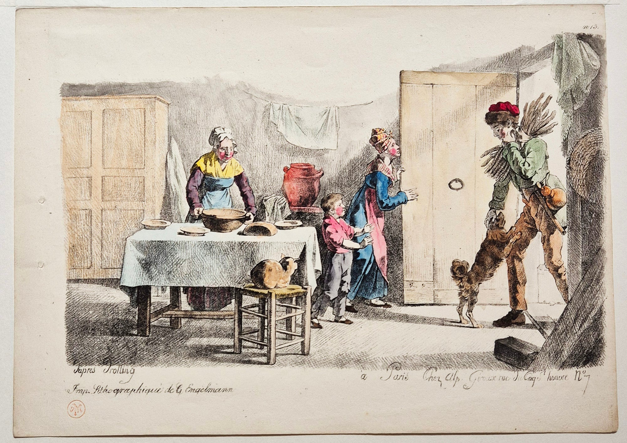 [Le souper]. 1816.