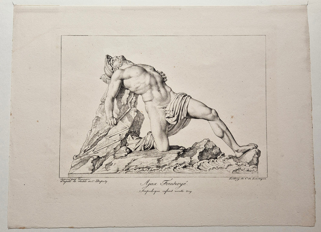 Ajax foudroyé. 1817.
