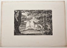 Charger l&#39;image dans la galerie, Angélique devenue invisible échappe à Renaud et Sacripant. 1819.
