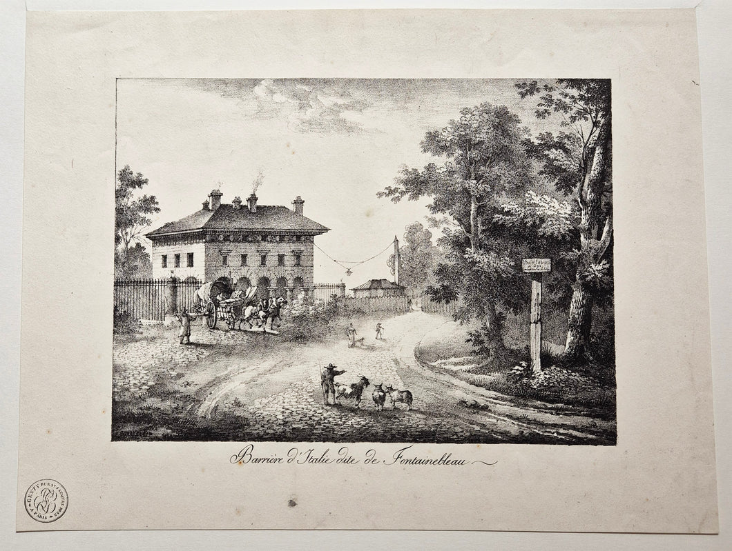 Barrière d'Italie dite de Fontainebleau. 1819.