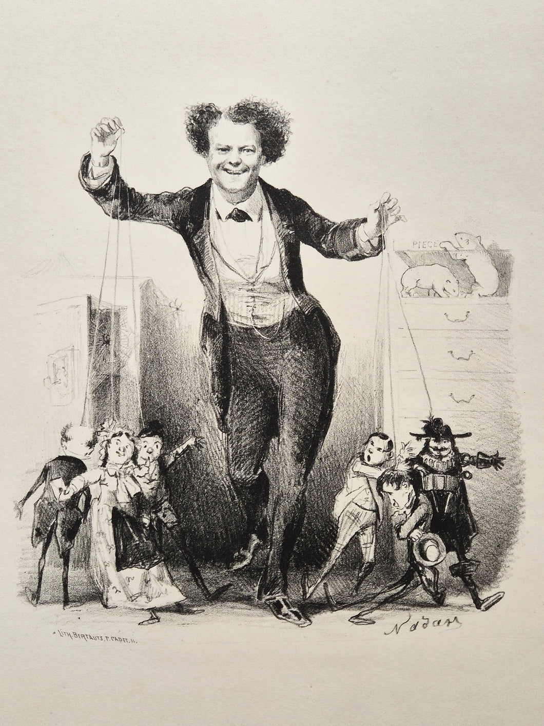 Berthelier (comédien et chanteur) (marionnettes).