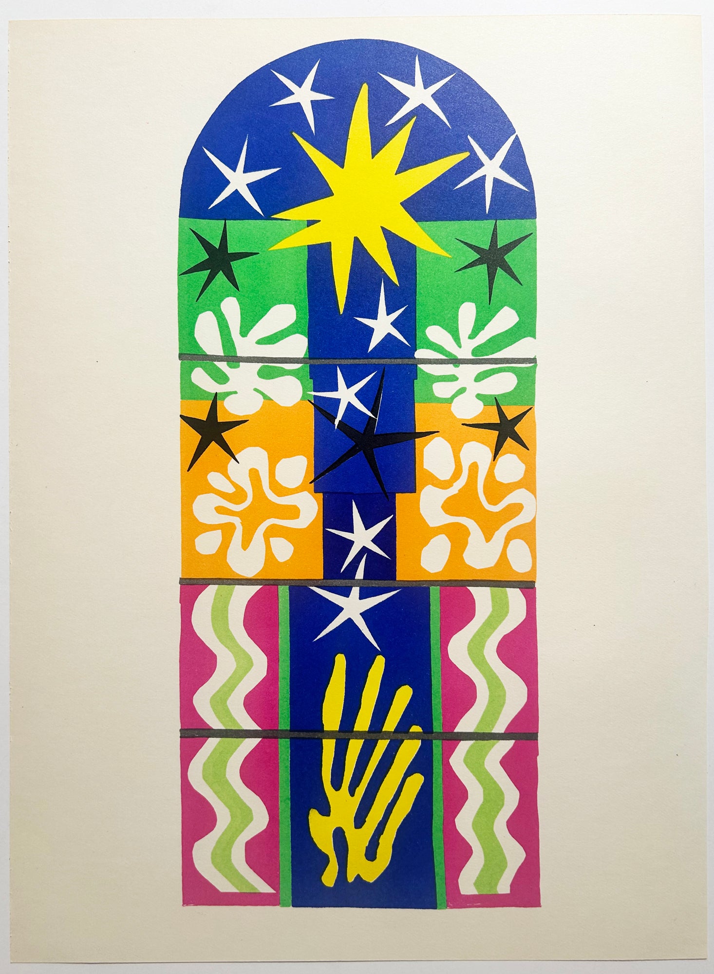 MATISSE Nuit de Noël.  1952. Lithographie en couleurs. 