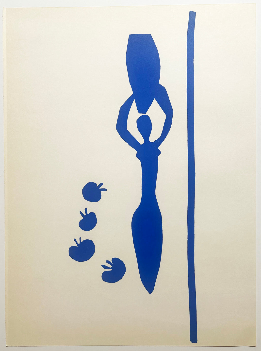 MATISSE Porteuse d'amphore II. 1952. Lithographie en couleurs. 