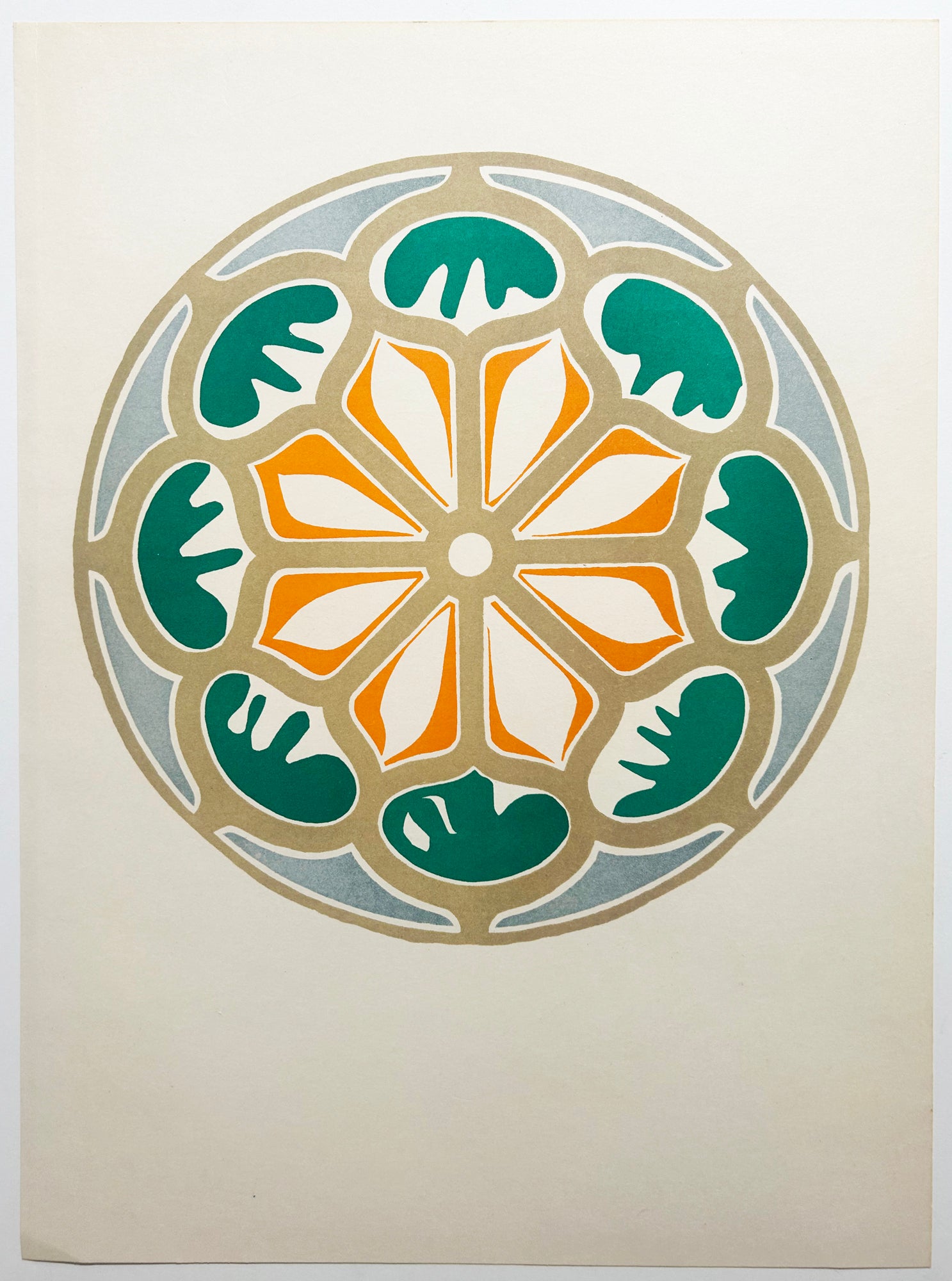 MATISSE Rosace.  1952. Lithographie en couleurs. 