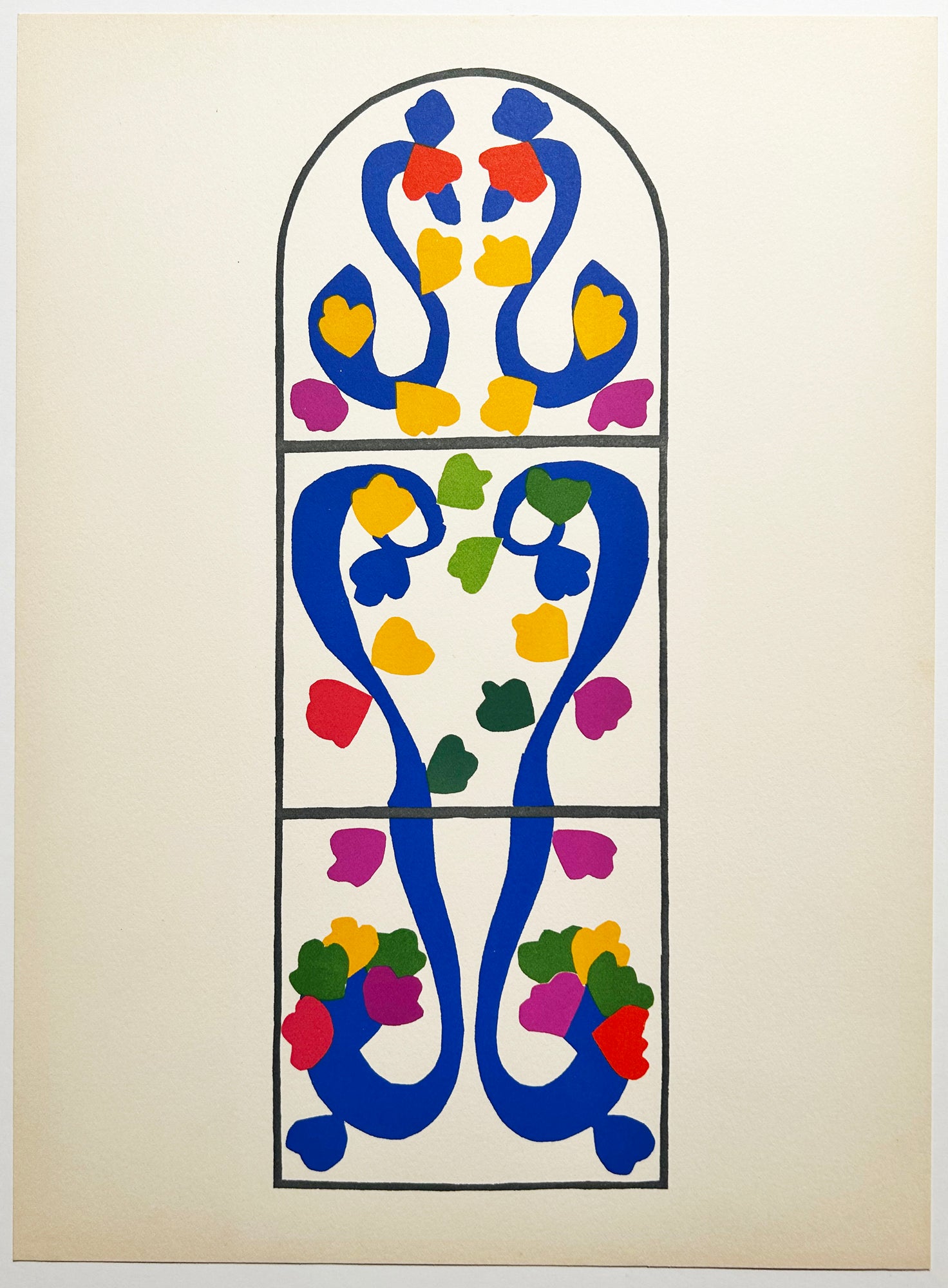 MATISSE Vignes. Lithographie en couleurs. 